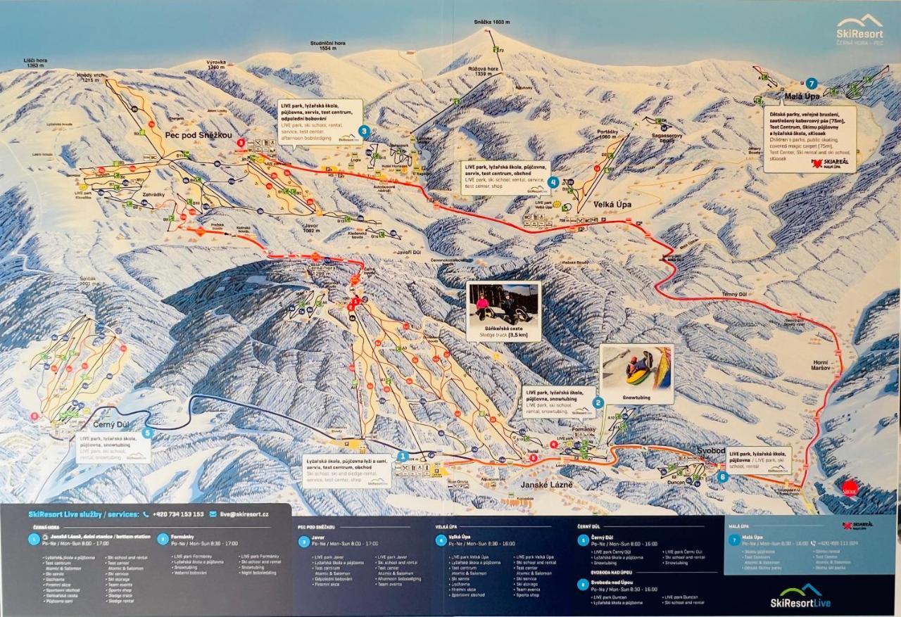 Family 2 Bedroom Ski&Bike Apartment With Terrase Янске Лазне Екстериор снимка